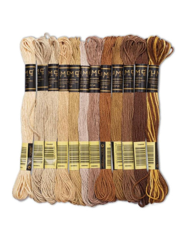 Hilo de Bordado UMC STAG 12 Piezas Algodón Egipcio 8.00m