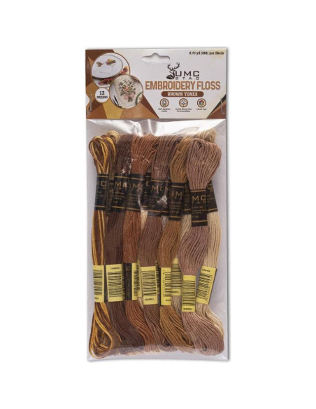 Hilo de Bordado UMC STAG 12 Piezas Algodón Egipcio 8.00m