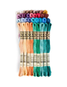 Colección de Hilos de Bordar DMC, 36 Madejas de Colores 2