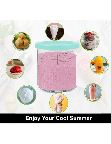 Recipientes de Helado 24oz Deelink para Ninja Creami NC501