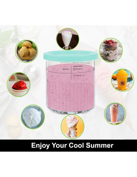 Recipientes de Helado 24oz Deelink para Ninja Creami NC501