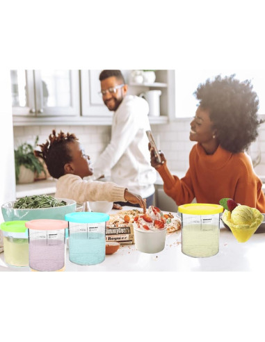 Recipientes de Helado 24oz Deelink para Ninja Creami NC501