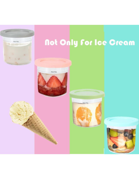 Recipientes de Helado 24oz Deelink para Ninja Creami NC501