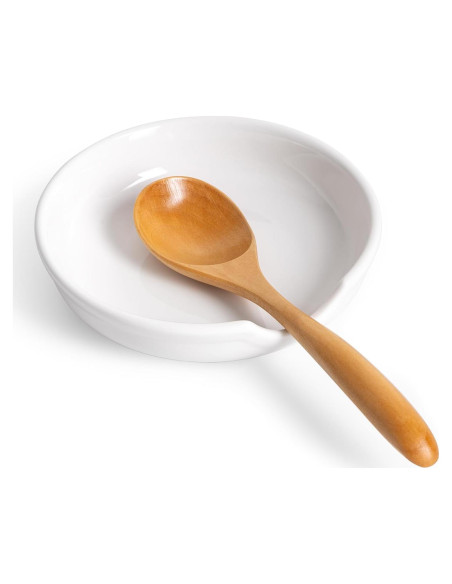 Soporte para Cucharas Cerámica HOKELER Blanco 12,19 cm