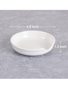 Soporte para Cucharas Cerámica HOKELER Blanco 12,19 cm 2