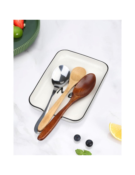 Soporte de Cuchara Cerámica FIRJOY Blanco Resistente al Calor