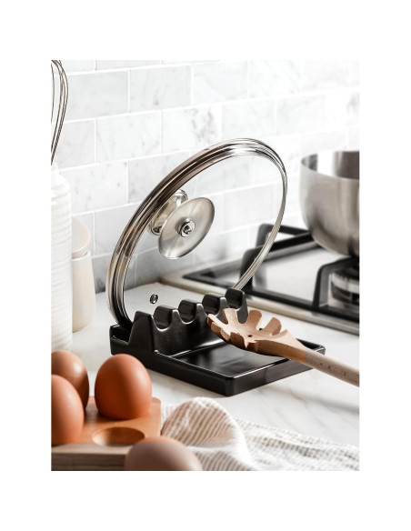 Soporte para Cuchara de Cerámica LE TAUCI Negro 15.75 cm