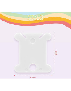 Bobinas de Hilo de Bordado MUZHI 128 Pcs Plástico Organizador 2