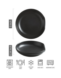 Soporte para Cucharas Cerámica LYEOBOH Negro Mate 12,7 cm 2