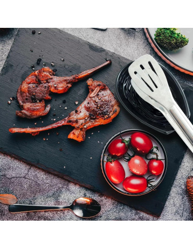 Soporte para cucharas Hasense cerámica negro 14.48x10.16 cm