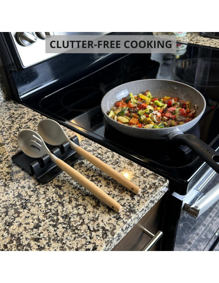 Soporte para Cucharas Acero Inoxidable W. Innovation Negro