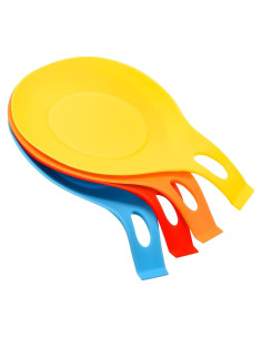 Soporte de Cuchara de Silicona uxcell 19.5x9.5cm Resistente Calor