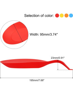 Soporte de Cuchara de Silicona uxcell 19.5x9.5cm Resistente Calor 2