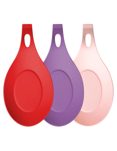 Soporte para cuchara de silicona Xiaokeis - 3 unidades