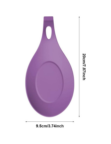 Soporte para cuchara de silicona Xiaokeis - 3 unidades