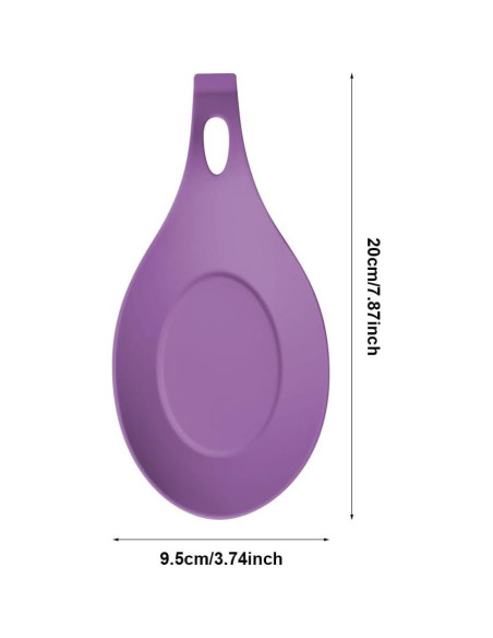 Soporte para cuchara de silicona Xiaokeis - 3 unidades
