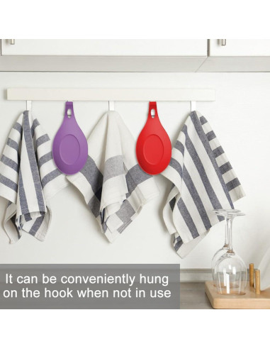 Soporte para cuchara de silicona Xiaokeis - 3 unidades