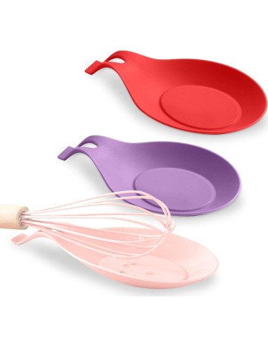 Soporte para cuchara de silicona Xiaokeis - 3 unidades