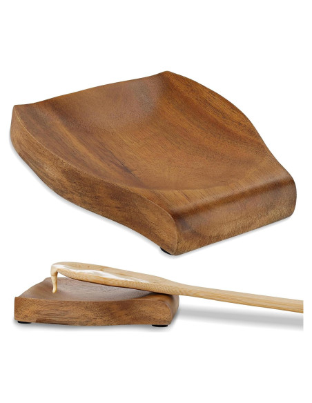 Soporte para Cucharas de Madera Acacia Potted Pans 12x11.4 cm