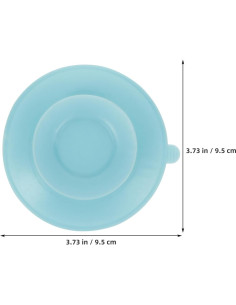 3 Ventosas de Silicona Antideslizantes para Vajilla - Amarillo, Azul, Naranja 2
