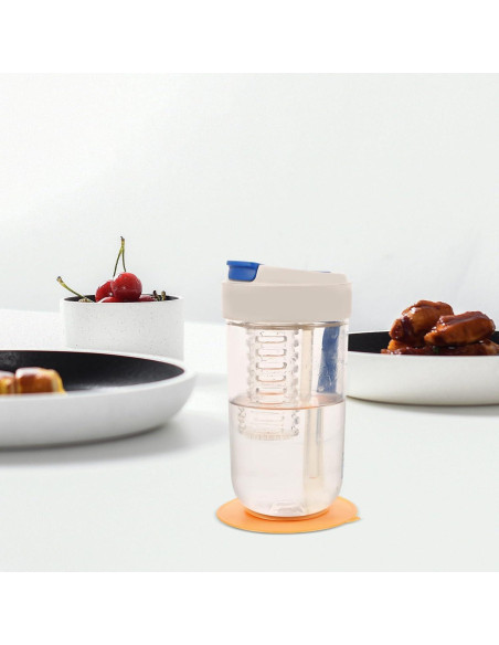 3 Ventosas de Silicona Antideslizantes para Vajilla - Amarillo, Azul, Naranja