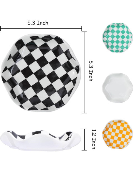 Soporte para cucharas de cerámica Dubtnion 13,46 cm negro/blanco