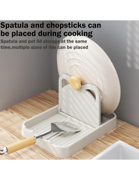 Soporte para Cucharas H&W 2 Piezas Negro Plegable Cocina