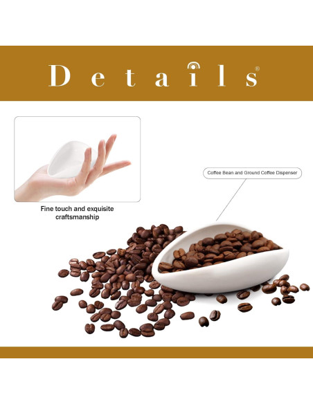 Soporte de Cuchara de Cerámica Blanca Multifuncional 9x8.9 cm