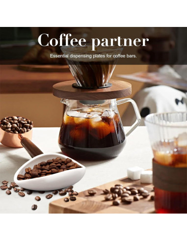 Soporte de Cuchara de Cerámica Blanca Multifuncional 9x8.9 cm