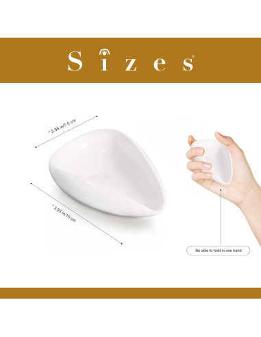 Soporte de Cuchara de Cerámica Blanca Multifuncional 9x8.9 cm