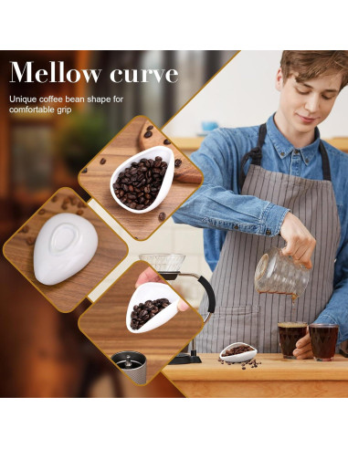 Soporte de Cuchara de Cerámica Blanca Multifuncional 9x8.9 cm