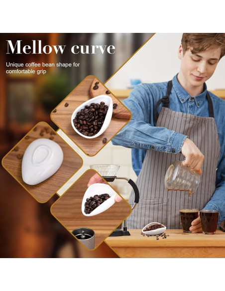 Soporte de Cuchara de Cerámica Blanca Multifuncional 9x8.9 cm