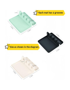 Soporte de Utensilios de Silicona UVBWS Blanco Roto 2