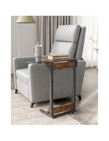 Mesa Plegable para TV Evermagin Marrón Rústico 72 cm