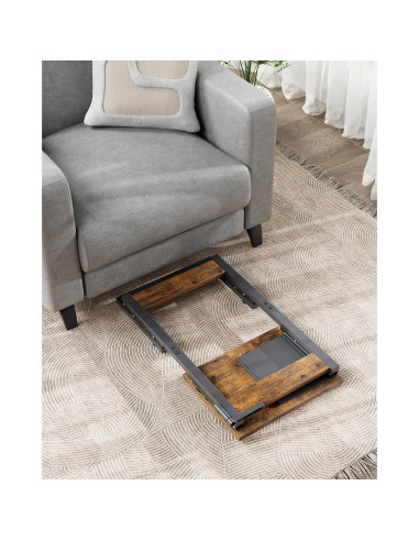 Mesa Plegable para TV Evermagin Marrón Rústico 72 cm