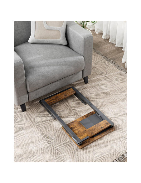 Mesa Plegable para TV Evermagin Marrón Rústico 72 cm