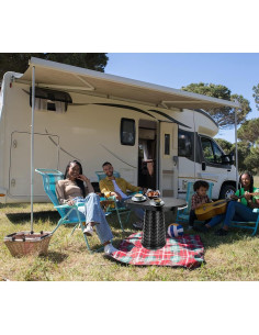 Mesa Plegable 2 en 1 Maliven MO-005 Negra para Camping 2