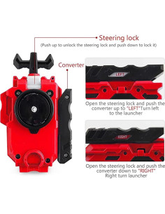 Gyro Tops de Batalla Burst SuperKing mlywd B-169 con Lanzador 2