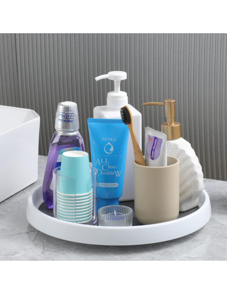 Juego de 4 organizadores Lazy Susan 25,4 cm antideslizantes