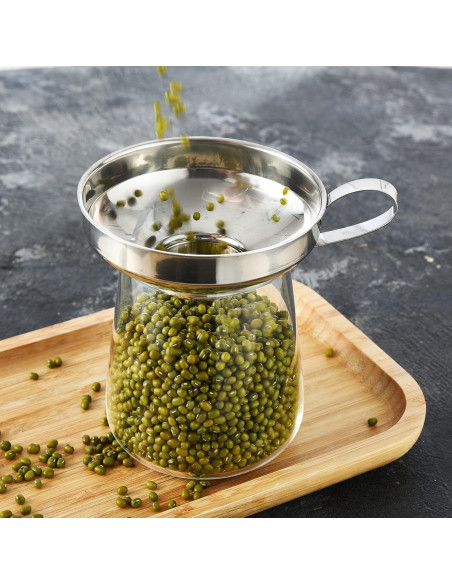 Embudo de Conservación Delove Acero Inoxidable Kit 3 Piezas