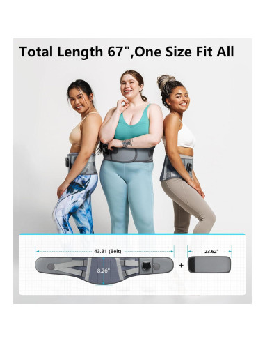 Almohadilla Térmica Inalámbrica ALLJOY 170 cm con Masaje