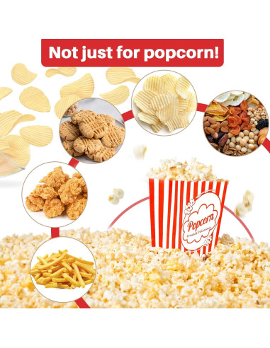 Bolsas de Palomitas Desechables MAQIHAN 500 Unidades 21x9 cm