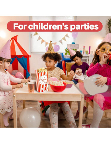 Bolsas de Palomitas Desechables MAQIHAN 500 Unidades 21x9 cm