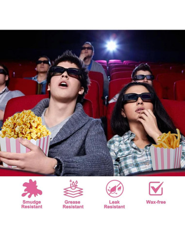 Bolsas de Palomitas Mantianstar 40 Cajas Rosa y Blanco