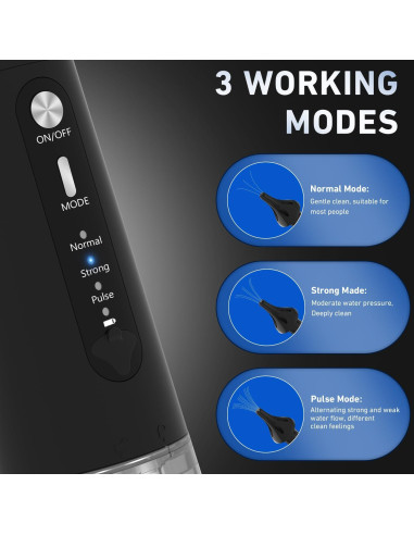 Kit Eléctrico de Limpieza de Oídos Jura IPX7 8 Piezas