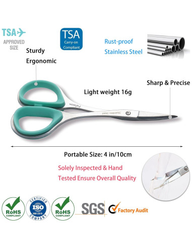 Juego de Tijeras de Bordado Pafason 10.16 cm Acero Inoxidable