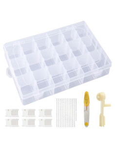 Organizador de Hilo de Bordado INFNZOLI con 120 Bobinas y Tijeras