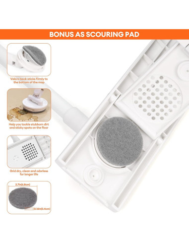 Mopa de Polvo Lalafancy con Almohadilla Microfibra 127 cm