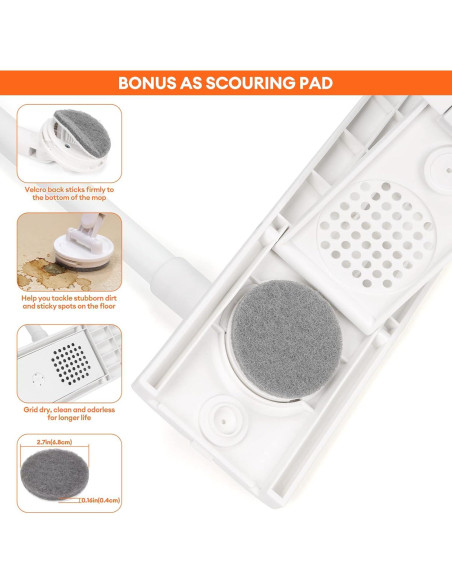 Mopa de Polvo Lalafancy con Almohadilla Microfibra 127 cm