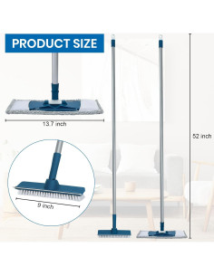 Juego de Mopa y Cubo Plegable TrueYee 9.5L Microfibra 2